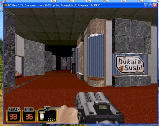 Duke Nukem 3D на DOSBox